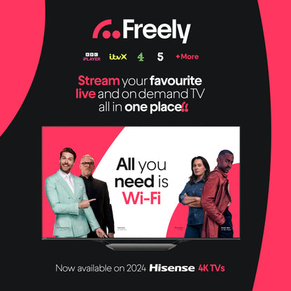 - Hisense 75 Inch Mini-LED Smart TV 75U8NQTUK | Quantum Dot Colour | Dolby Vision IQ & Atmos | iMax Enhanced | 2.1.2 Channel Speakers and Vidaa OS with Freely | Youtube | Netflix | Disney+ -