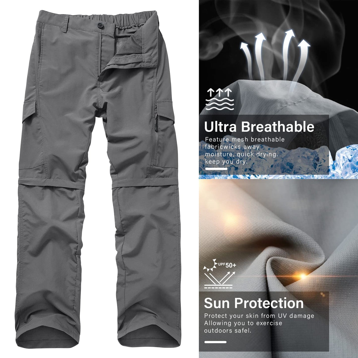 - Jessie Kidden Hiking Walking Trousers | Quick Dry | Convertible | Lightweight | Breathable | Waterproof -