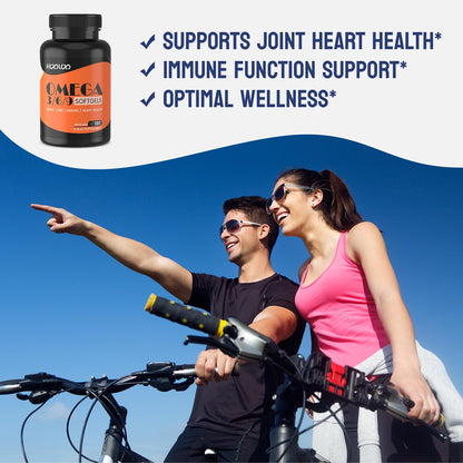 - Omega 3 6 9 Capsules Fish Oil | 3600mg with 816mg EPA & 544mg DHA per Serving | Heart, Brain, Eye and Joint Support for Men & Women -
