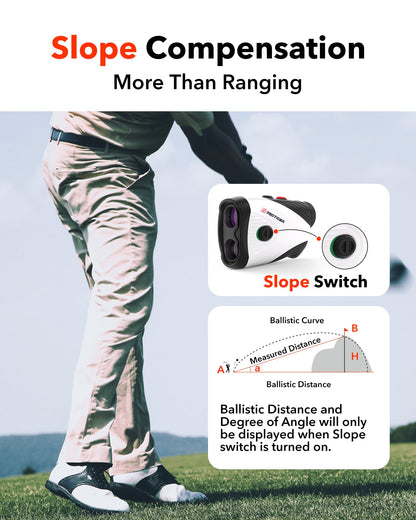 - REDTIGER Golf Rangefinder | 7X Magnification Laser Range Finder -
