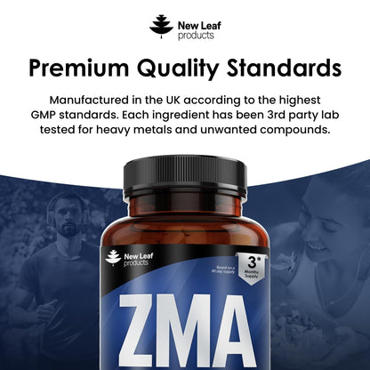 - ZMA Supplements for Men & Women - 180 Tablets - High Strength Muscle Sleep Aid & Muscle Recovery