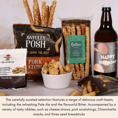 - Hay Hampers Birthday Beer Gift & Pub Snacks Hamper -