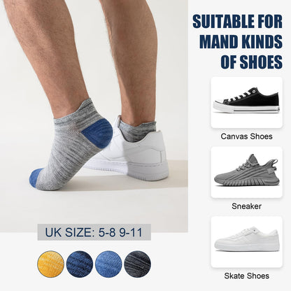 - Niofind Mens Trainer Socks | 8 Pairs | Low Cut Ankle Socks -