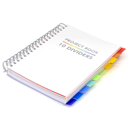 - Pukka Pad B5 Project Book | 10 Repositionable Dividers for Organization | 400 Perforated Pages of 80GSM Paper -