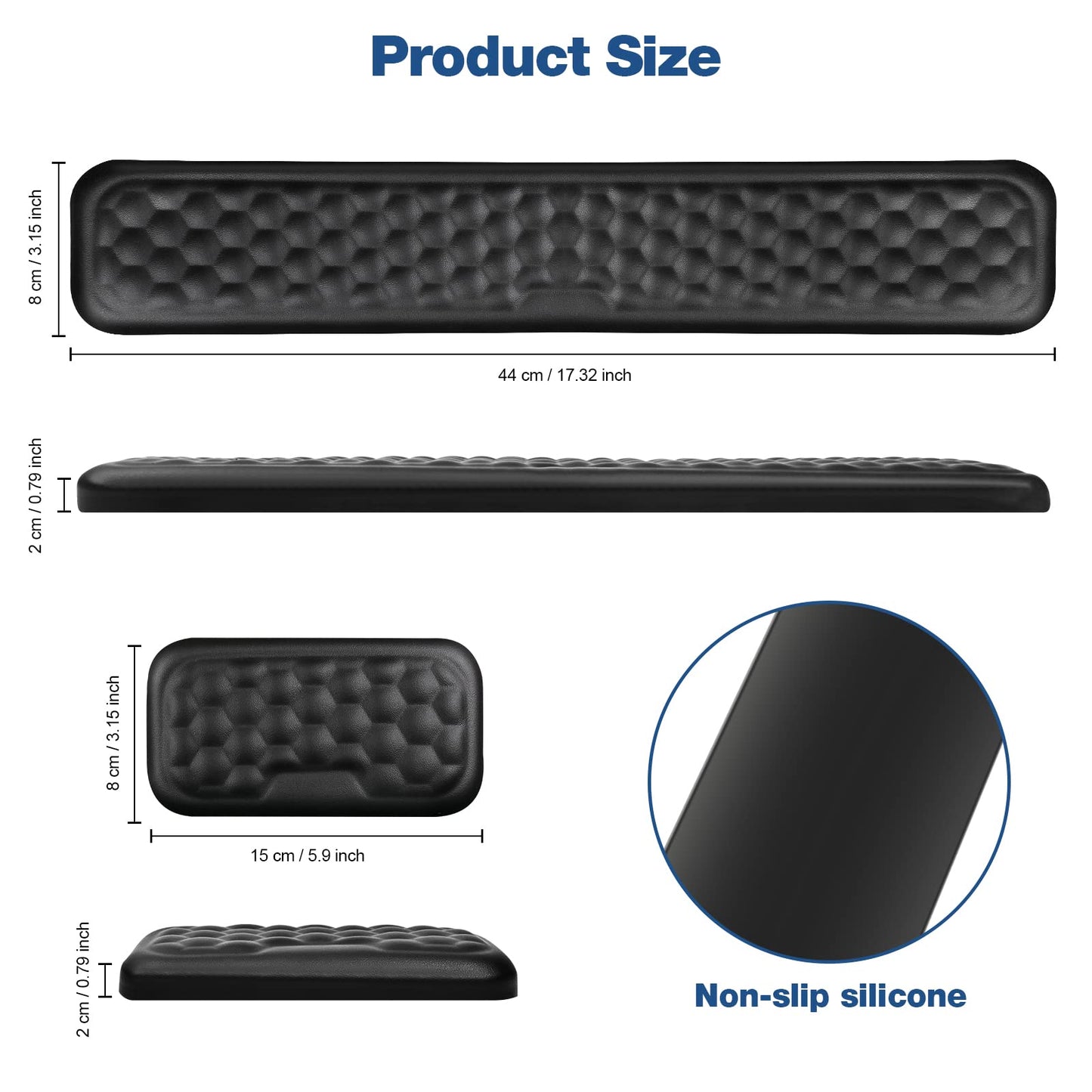 - Giecy Keyboard Mouse Wrist Rest | Ergonomic Keyboard Support Pad Wrist Rest -