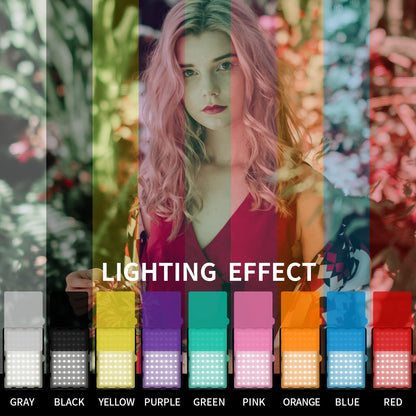 - Photography Video Lighting Kit | LED Studio Streaming Light | 9 Color Filters -