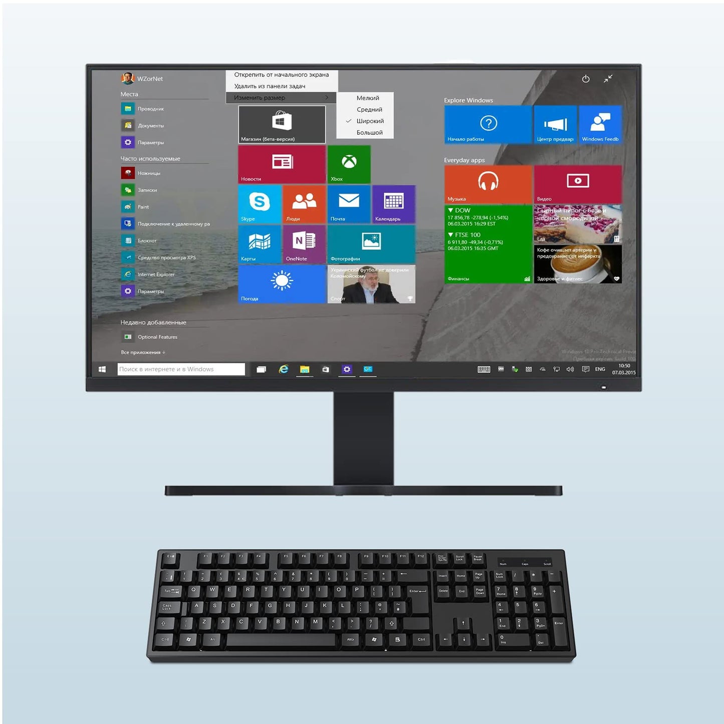 cimetech 2.4G Wireless Keyboard, QWERTY UK Full-Size Layout, USB Computer Keyboard with Numeric Keypad & Ergonomic Keys for Desktop/PC/Laptop/Surface/Smart TV/Notebook and Windows - Black