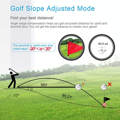 - Mileseey Professional Precision 660Yards Golf Range Finder | Slope Compensation -