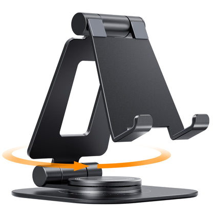 - NULAXY 360 Rotating Phone Stand | Fully Adjustable Foldable Desktop Mobile Phone Holder -