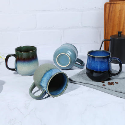 - RELEDESA 450ml Large Ceramic Coffee Mug | Big Handle | 16 Oz Handmade Glazed Tea Cup for Office and Home -