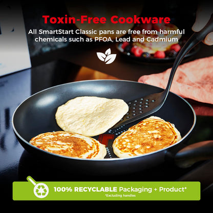 - Tower T700301 SmartStart Classic | Aluminium Frying Pan | Easy Clean -