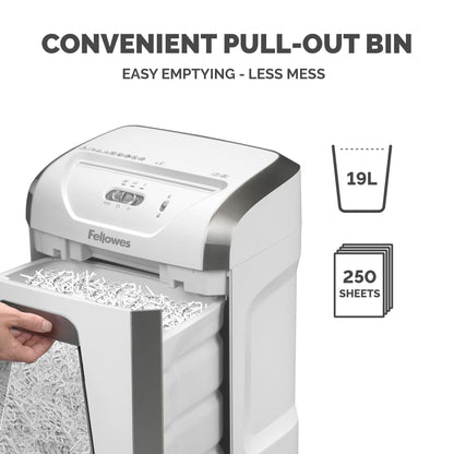 - Fellowes Paper Shredder for Home Office Use | 12 Sheet Cross Cut Paper Shredder -