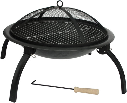 - HH Home Hut Fire Pit | Folding Portable Heater For Outdoors | Ideal For Garden BBQ -