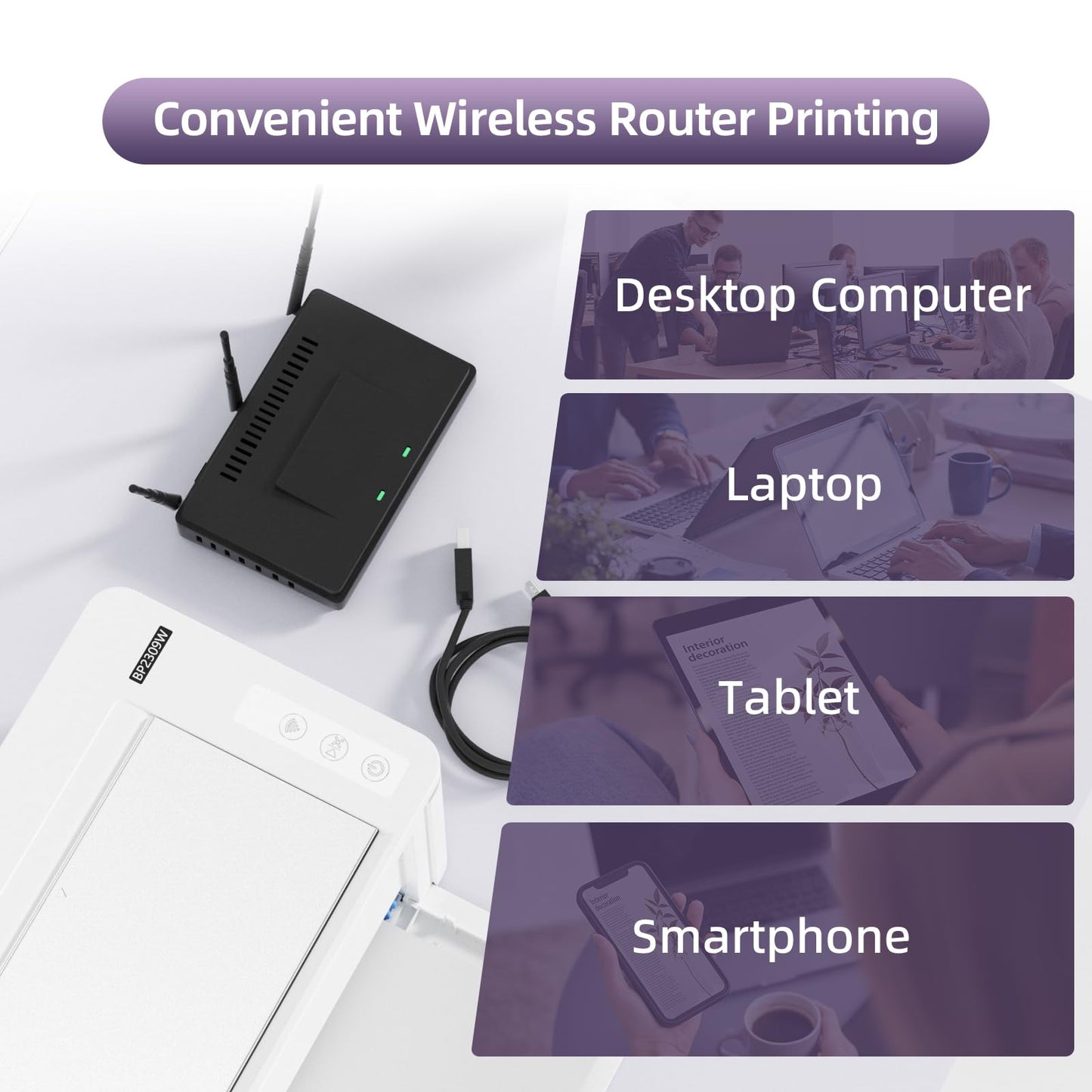 - Pantum BP2309W Wireless Laser Printer | WIFI& USB | 20ppm -