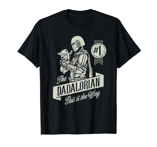 - Star Wars | The Mandalorian and Grogu Dadalorian Father’s Day T-Shirt -