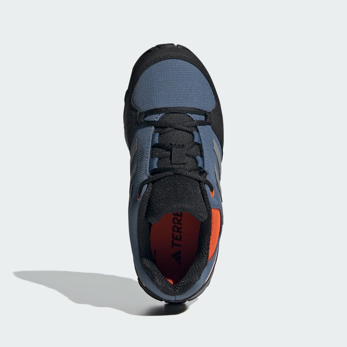 adidas Terrex Hyperhiker Low Hiking Shoes Sneaker, Wonder Steel/Grey/Impact Orange, 2 UK Child