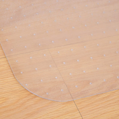 - HOMCOM Office Carpet Protector Chair Mat Clear Spike Non Slip Studs Frosted Lipped -