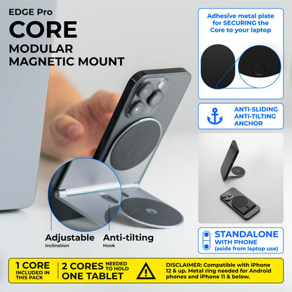 - Rolling Square Edge Pro Core | Mobile Phone Magnetic Holder | Smartworking and Productivity Accessory -