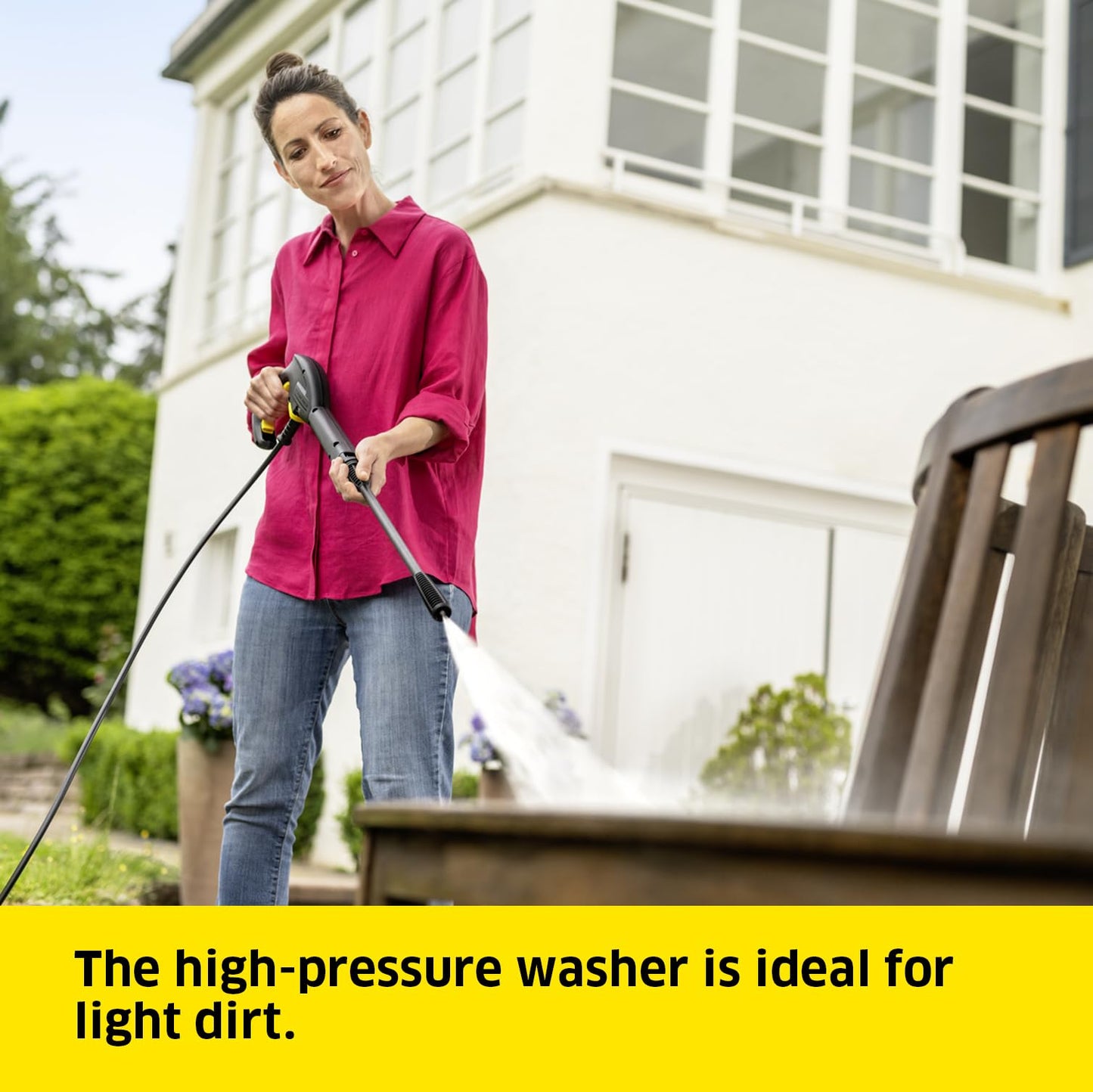 - Kärcher K 2 Horizontal Pressure Washer | High-Pressure Hose and Gun -