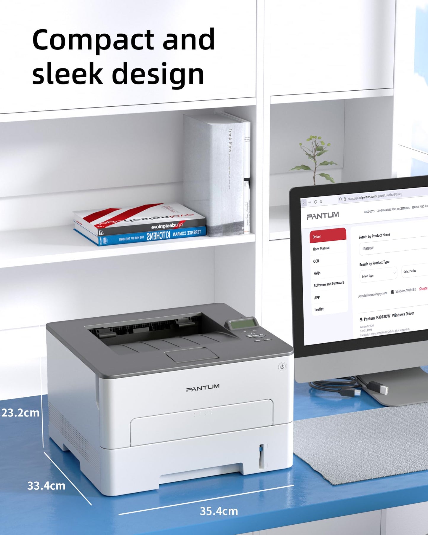 - Pantum P3018DW Wireless Laser Printer | Monochrome Auto Duplex Laser Printers -