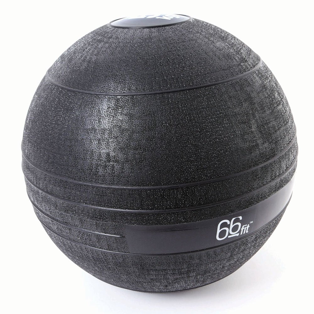 66fit Slam Ball - Black (10kg) Gym & Home Training for Workout, Strength Building, Resistance Training, Weight Loss