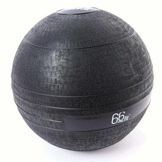 66fit Slam Ball - Black (10kg) Gym & Home Training for Workout, Strength Building, Resistance Training, Weight Loss