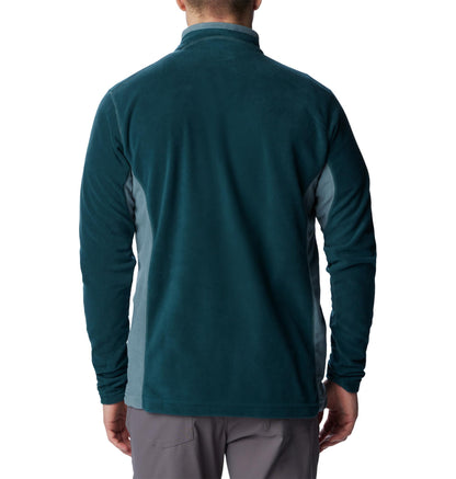 Columbia Men's Klamath Range 2 Half Zip Fleece Pull Over, Night Wave x Metal, Size M