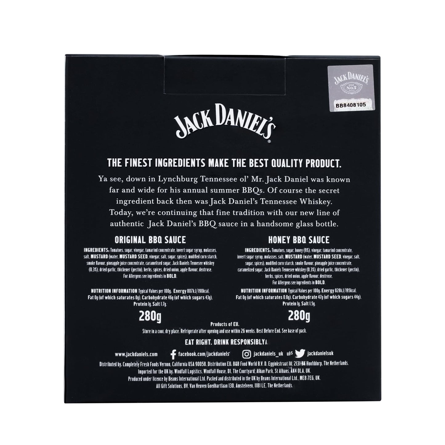 - Jack Daniels BBQ Sauce Gift Set -