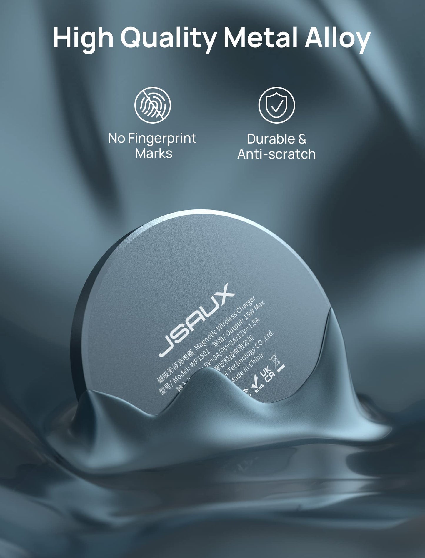 - JSAUX Mag-Safe Charger | 15W | Fast Wireless Magnetic Charger -