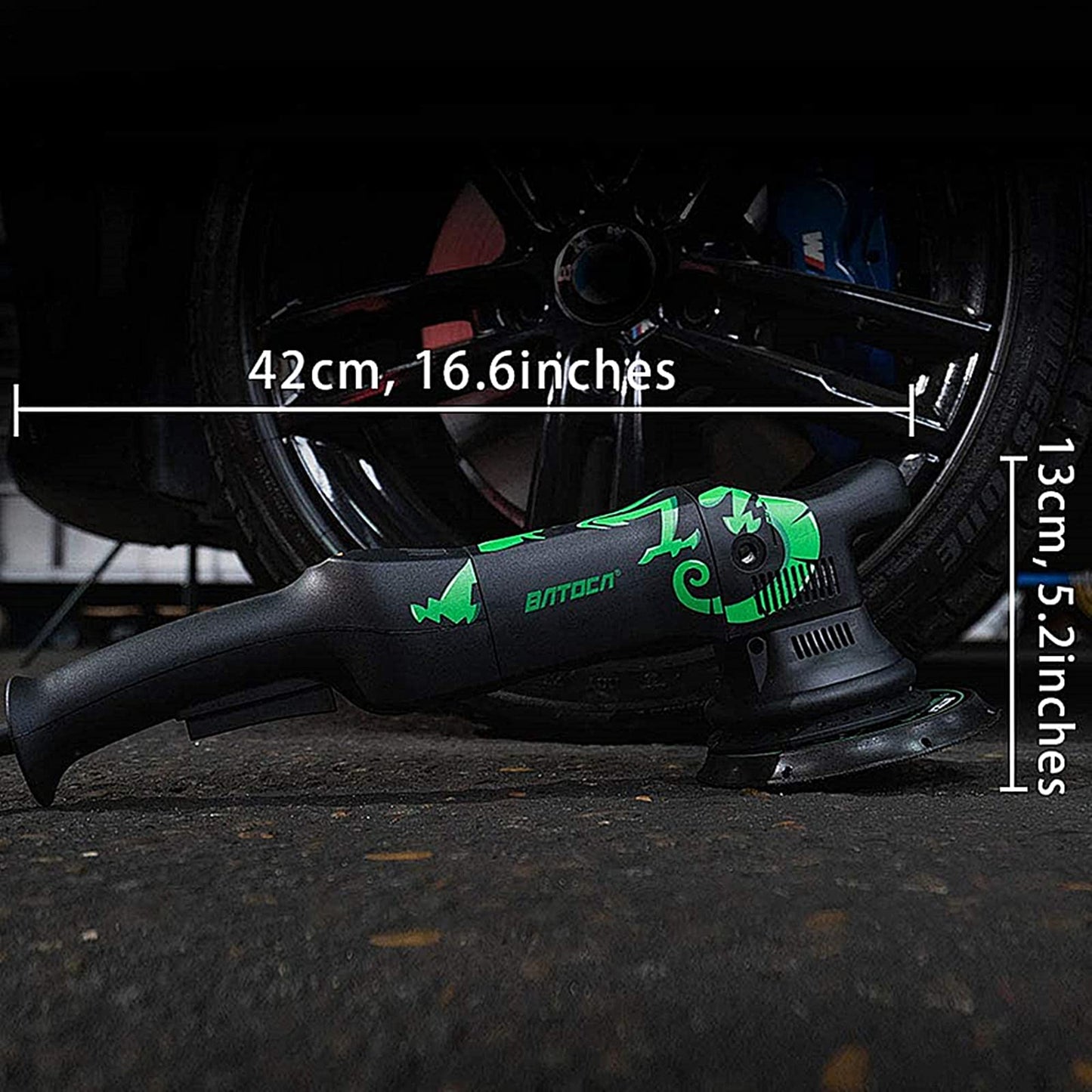 BATOCA Dual Action Car Polisher Buffer Machine 700W Orbital DA Polishing Machine with 6-Inch 150mm Buffing Polish Pads Bonnets for Car Care Polishing Clean