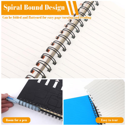 - Weysoo A5 Notebook with Dividers, Spiral Notebook with Multicolor Pen, Project Book 240 Pages)