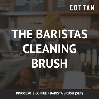 COTTAM Coffee Brush | Barista Brush | Coffee Bean Grinder & Espresso Machine Cleaning Brush (1, Set)