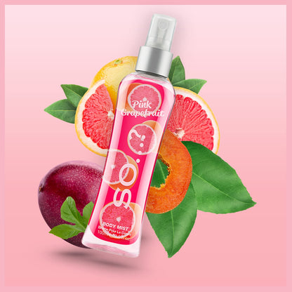 Body Mist by So…? Luscious Trio Womens Body Mist Gift Set with Pink Grapefruit, Vanilla and Candy Floss Body Mist Mixed Fragrance Spray Gift Set 3 x 100ml