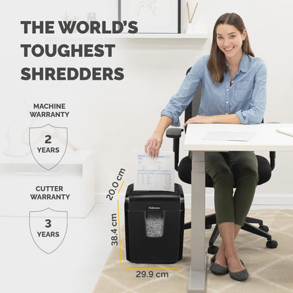 - Fellowes Paper Shredder for Home Office Use | 8 Sheet Cross Cut Shredder -