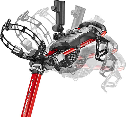 CaddyTek CaddyLite Compact Semi-Auto Folding and Unfolding Golf Push Cart, Blue, One Size