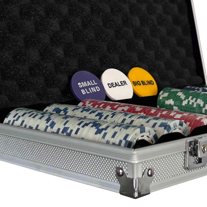 - Oypla Poker Set | 300 Piece Texas Hold Em Complete With Chips, Cards, Dice, And Casino Style Case -
