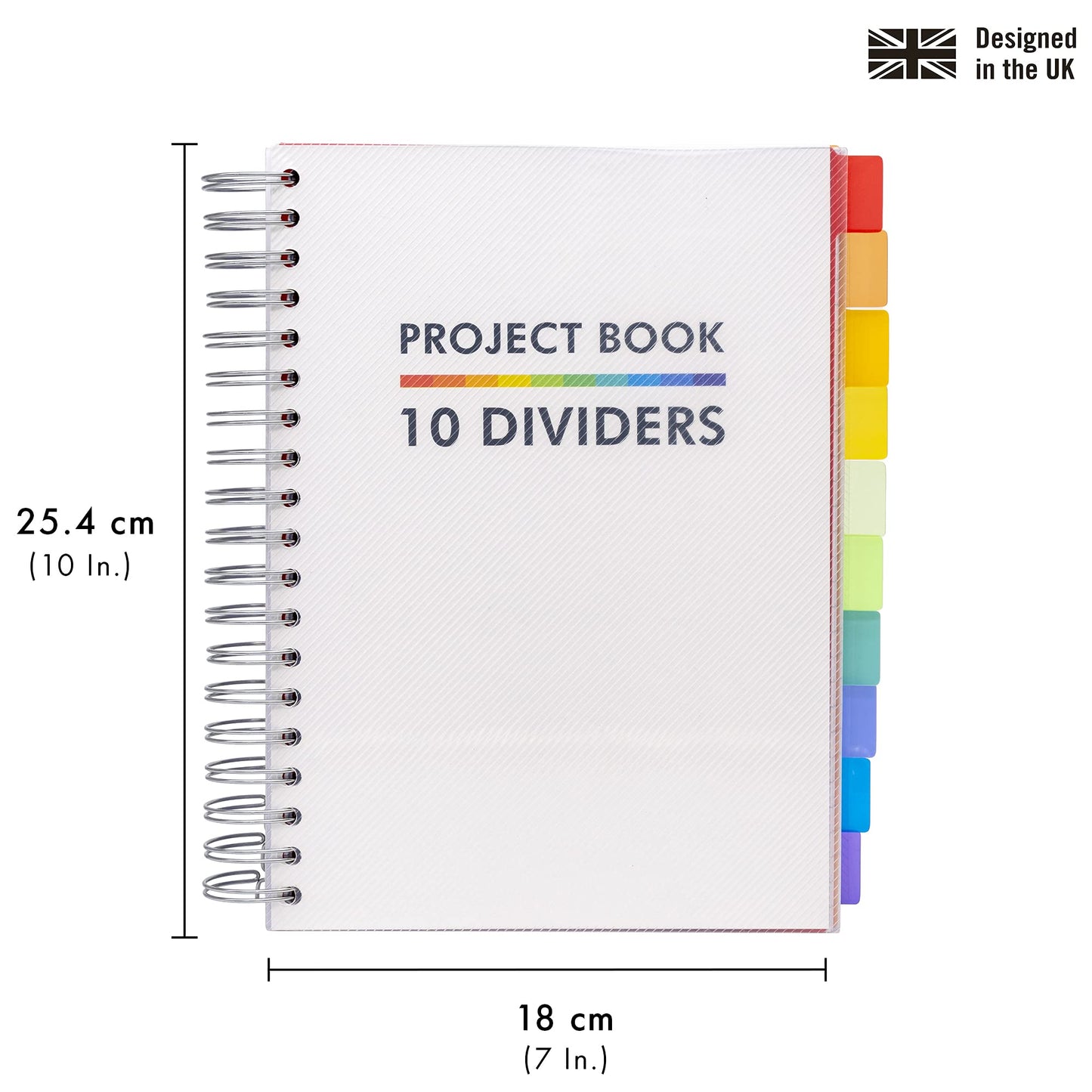 - Pukka Pad B5 Project Book | 10 Repositionable Dividers for Organization | 400 Perforated Pages of 80GSM Paper -