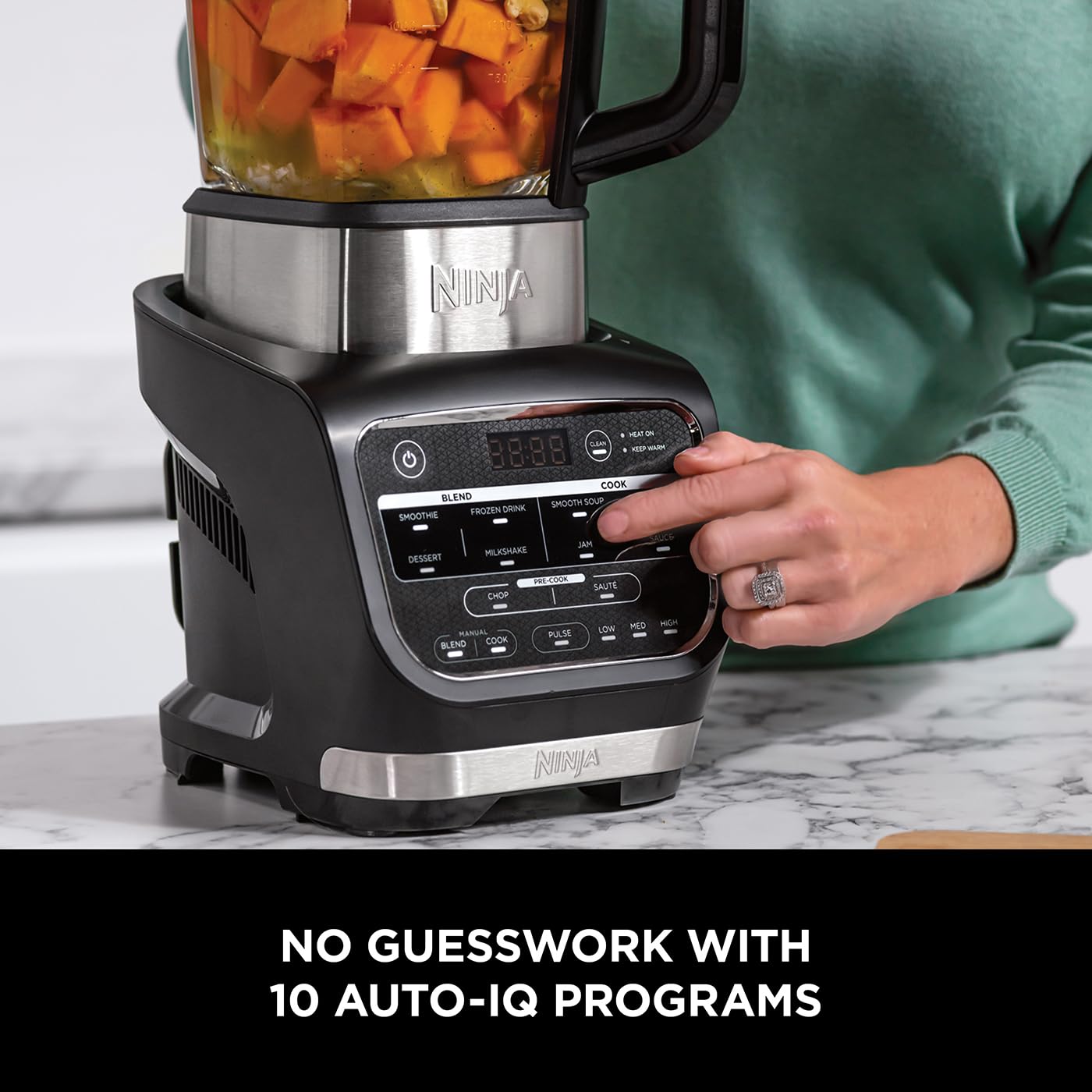 - Ninja Foodi Blender & Soup Maker | 10 Auto-iQ Programs | 1.7L Glass Jug -
