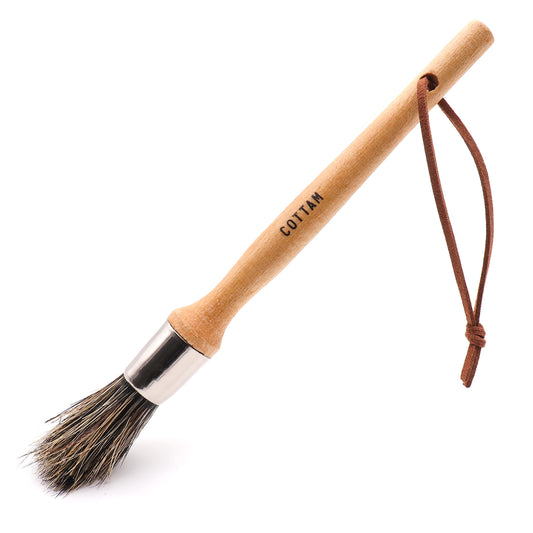 COTTAM Coffee Brush | Barista Brush | Coffee Bean Grinder & Espresso Machine Cleaning Brush (1, Small)