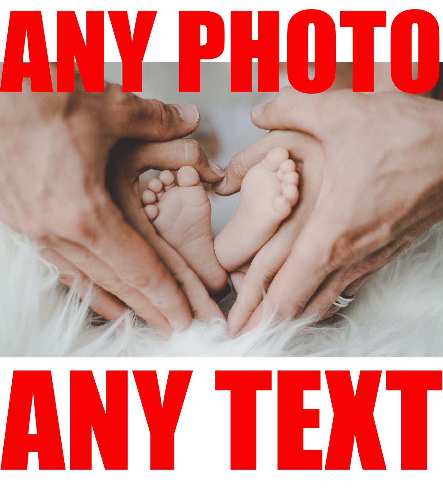 4sold Create Your Own Custom Personalised Mens Kids T Shirt Any Photo, Any Text, Approx Up to 14" x 16" Print Size, White T Shirt (White, Unisex L)