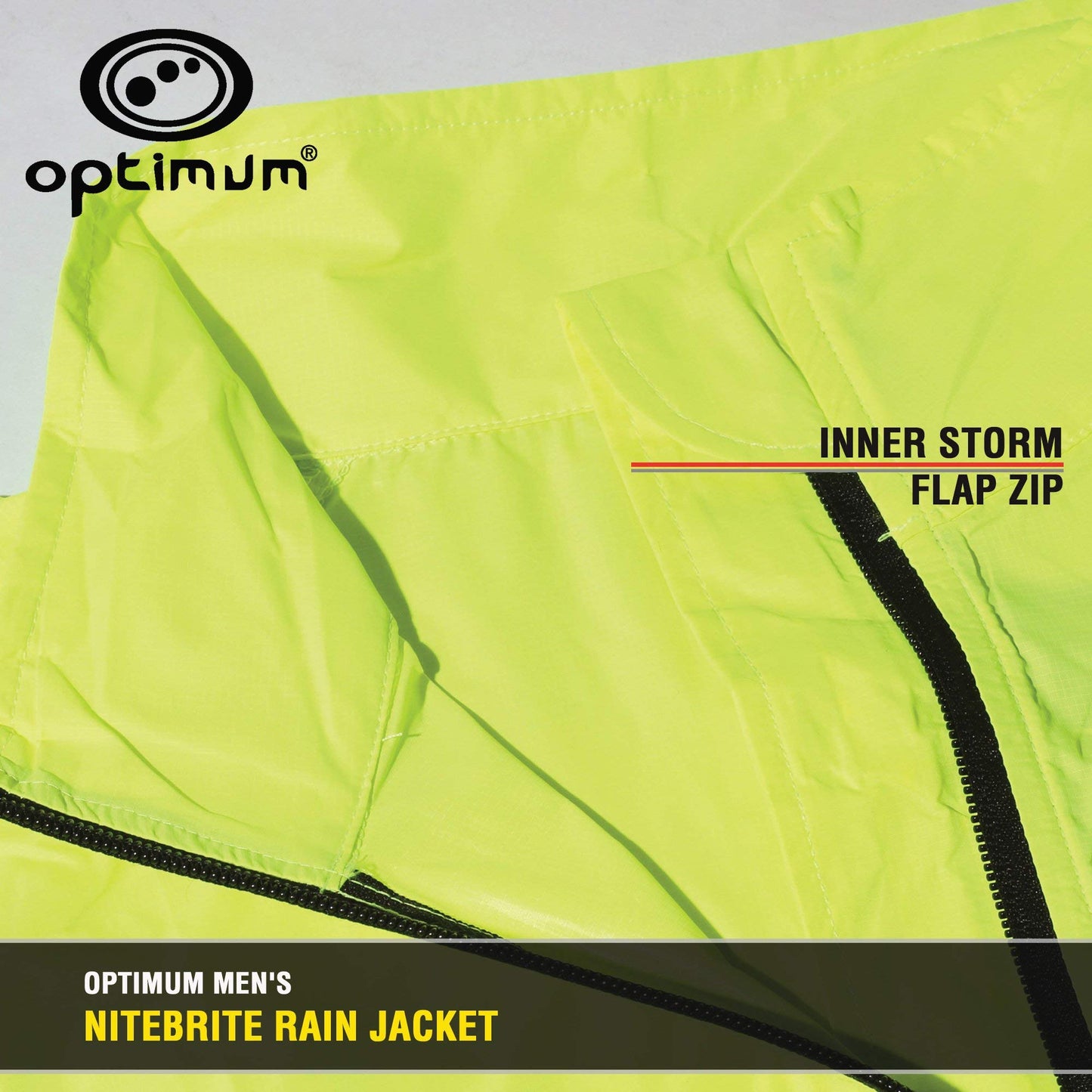 - Optimum Men's Rain Jacket | Nitebrite Hi Vis For Running Cycling Hiking Mountain Climbing | Waterproof | Green -