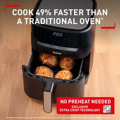 - Tefal | Easy Fry Precision 2-in-1 Digital Air Fryer and Grill | 4.2 Litre Capacity | Black -