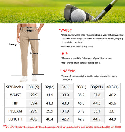 - Holure Men's Golf Trousers | Waterproof Straight-Fit Golf Pants | Lightweight Stretch Outdoor Pants -
