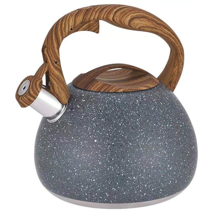 - Fuyamp Marble Stainless Steel Stove Top Whistling Kettle | 3L | Kitchen Teapot -