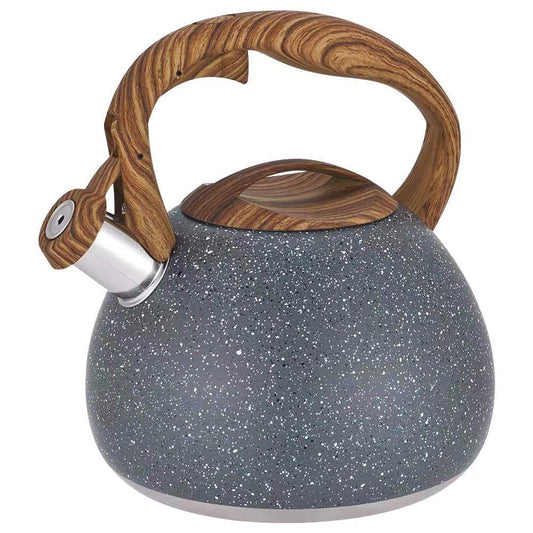- Fuyamp Marble Stainless Steel Stove Top Whistling Kettle | 3L | Kitchen Teapot -
