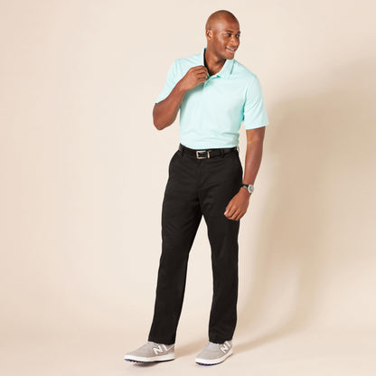 Amazon Essentials Men's Straight-Fit Stretch Golf Trousers, Black, 34W / 32L