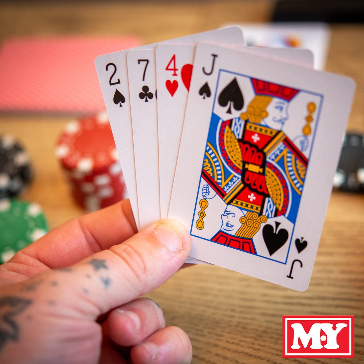 - M.Y Texas Hold'em Poker Set | 300 Piece Set in Aluminium Case -