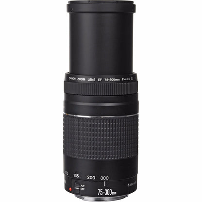 Canon EF 75-300mm f/4-5.6 III Telephoto Zoom Lens for Canon SLR Cameras Canon EOS 7D, 60D, EOS Rebel SL1, T1i, T2i, T3, T3i, T4i, T5i, XS, XSi, XT, XTi Digital SLR Cameras