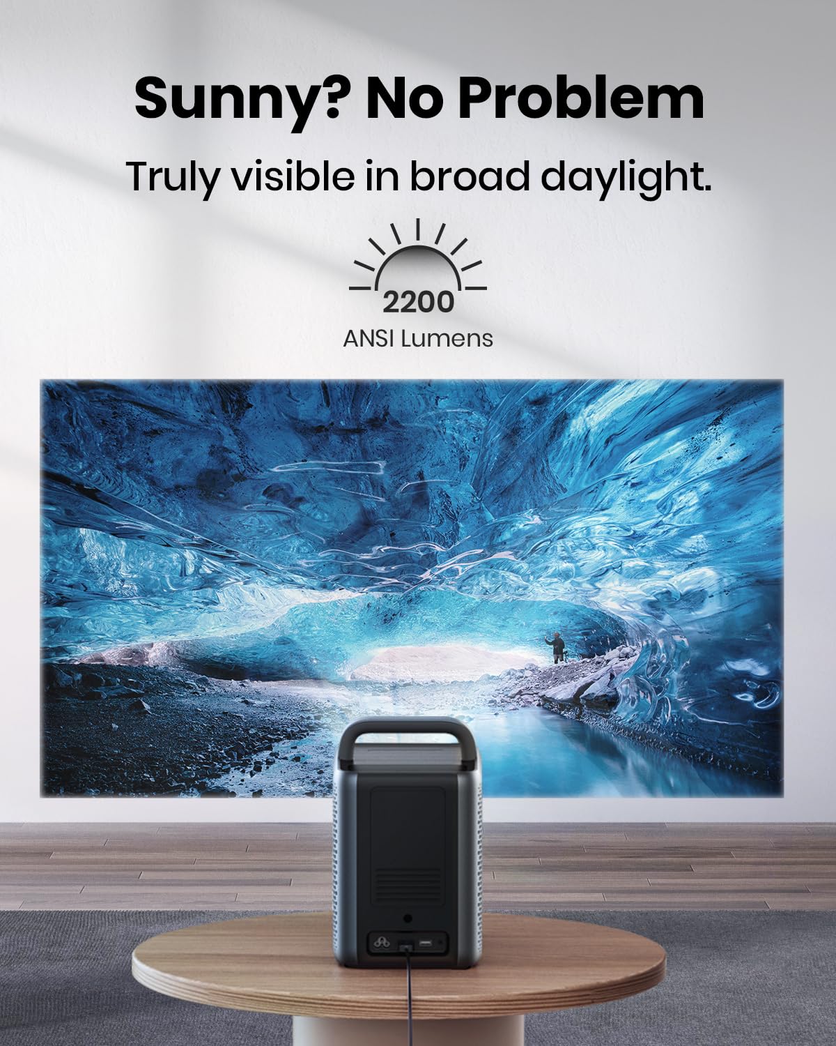 Anker NEBULA Cosmos Laser 4K Projector, Portable Projector with 2200 ANSI Lumens, Android TV 10.0, Autofocus, Auto Keystone Correction, Screen Fit, Home Theater Projector with Wi-Fi & Bluetooth
