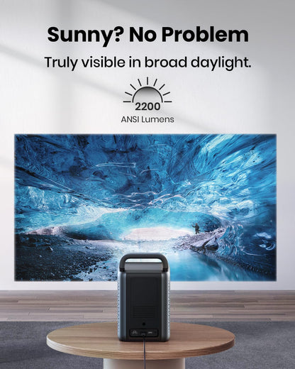 Anker NEBULA Cosmos Laser 4K Projector, Portable Projector with 2200 ANSI Lumens, Android TV 10.0, Autofocus, Auto Keystone Correction, Screen Fit, Home Theater Projector with Wi-Fi & Bluetooth